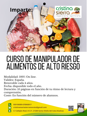 Curso de Manipulador de Alimentos de Alto Riesgo