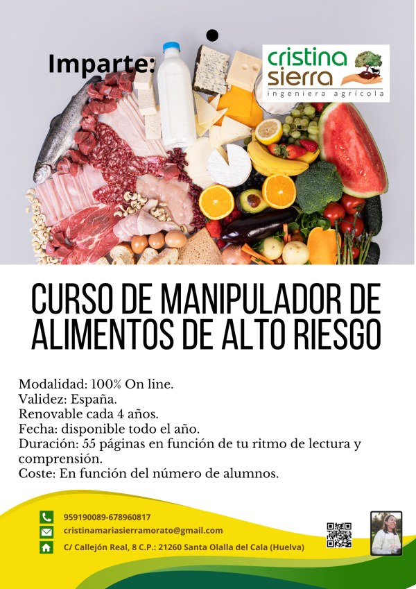 Curso de Manipulador de Alimentos de Alto Riesgo