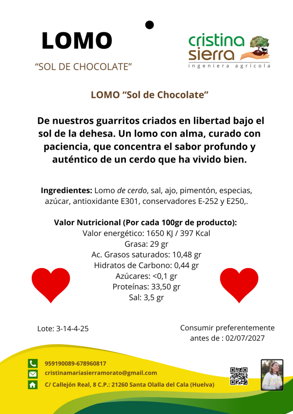 Lomo "Sol de Chocolate" - Imagen 4